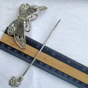 VINTAGE Bundle of ((3)) Two-Piece Hair Pin Bun Holder Up do Valtallica main image 2